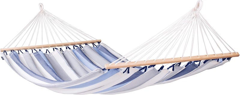 LA SIESTA Alisio Double Spreader Bar Hammock (Size L - 160 cm) (Sea salt) - Image 1